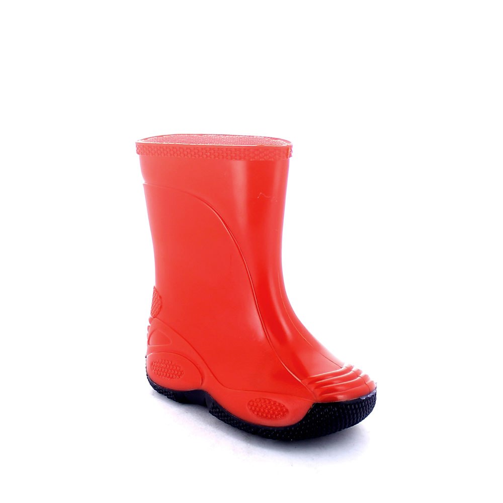 Children rainboot made of two-colour pvc with bright finish
