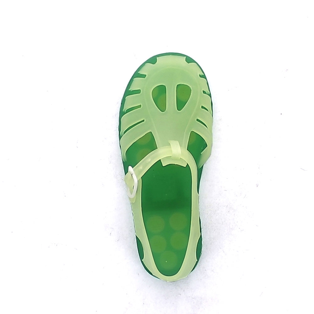 Solid colour pvc sandal with sand-blasted effect and two-hole upper ...