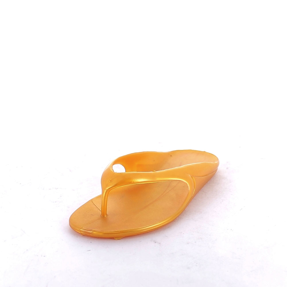 Solid colour pvc flip flop with bright finish