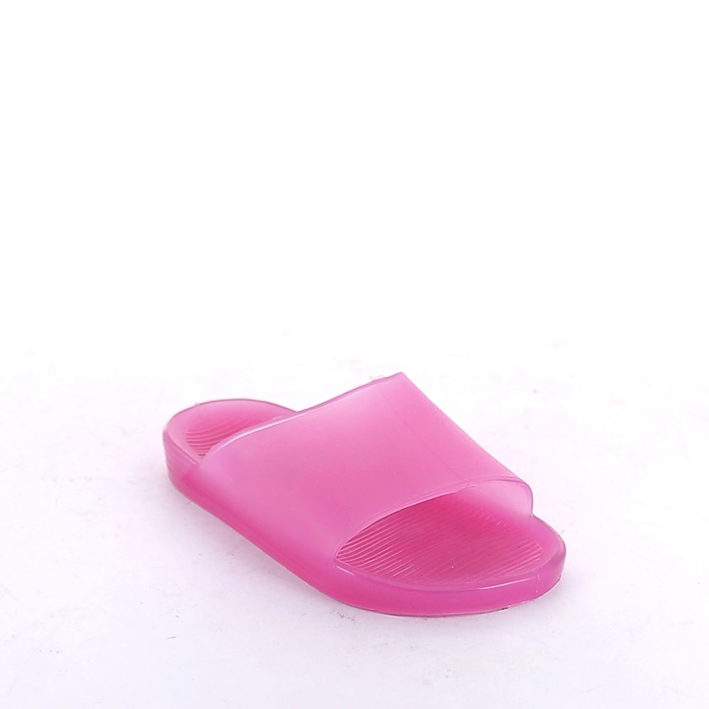 Open toe band mule in solid colour matt finish pvc