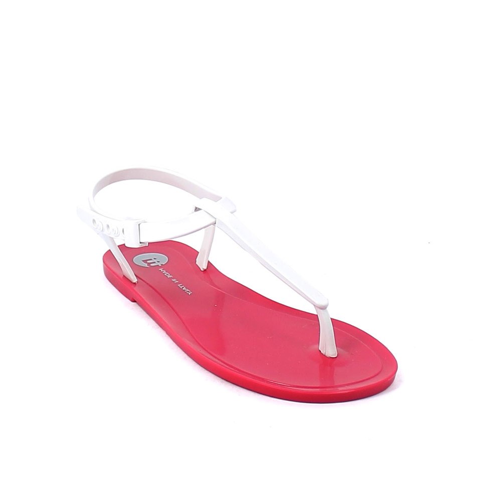 Pvc Flip flop sandal with buckle and plastic loop; pad printing on the ...