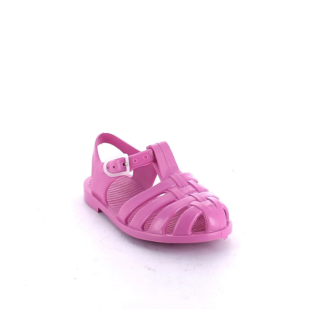 Solid colour brigh finish pvc jelly beach sandal