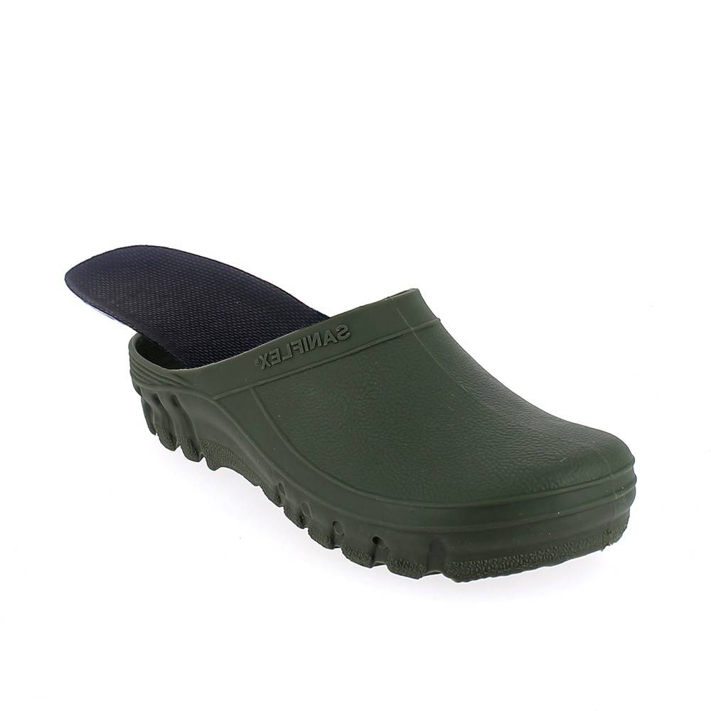 Solid colour SEBS Garden clog with removable insole. Available in several colours
