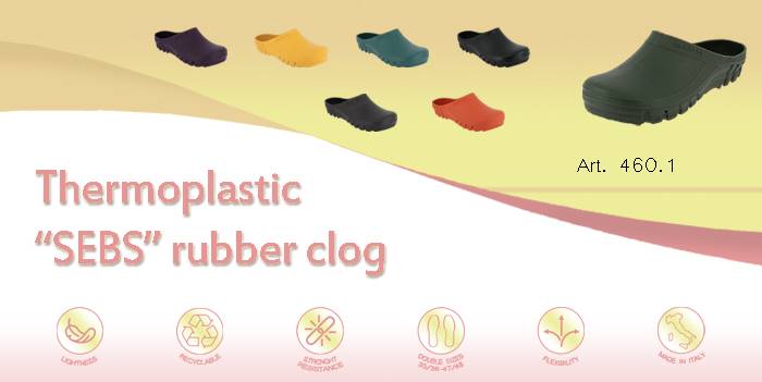 Thermoplastic "SEBS" rubber clog