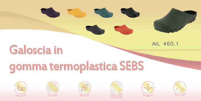Galoscia in gomma termoplastica SEBS