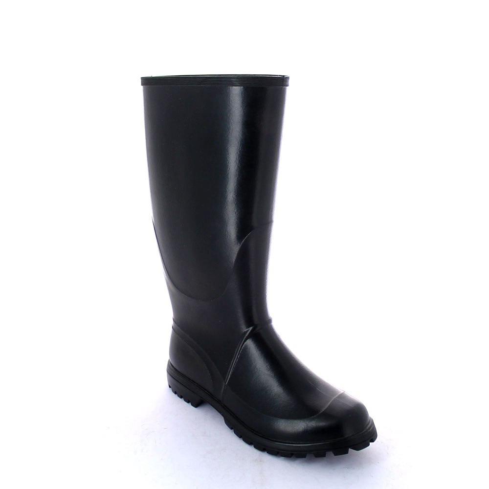 Pvc knee boot with lug outsole