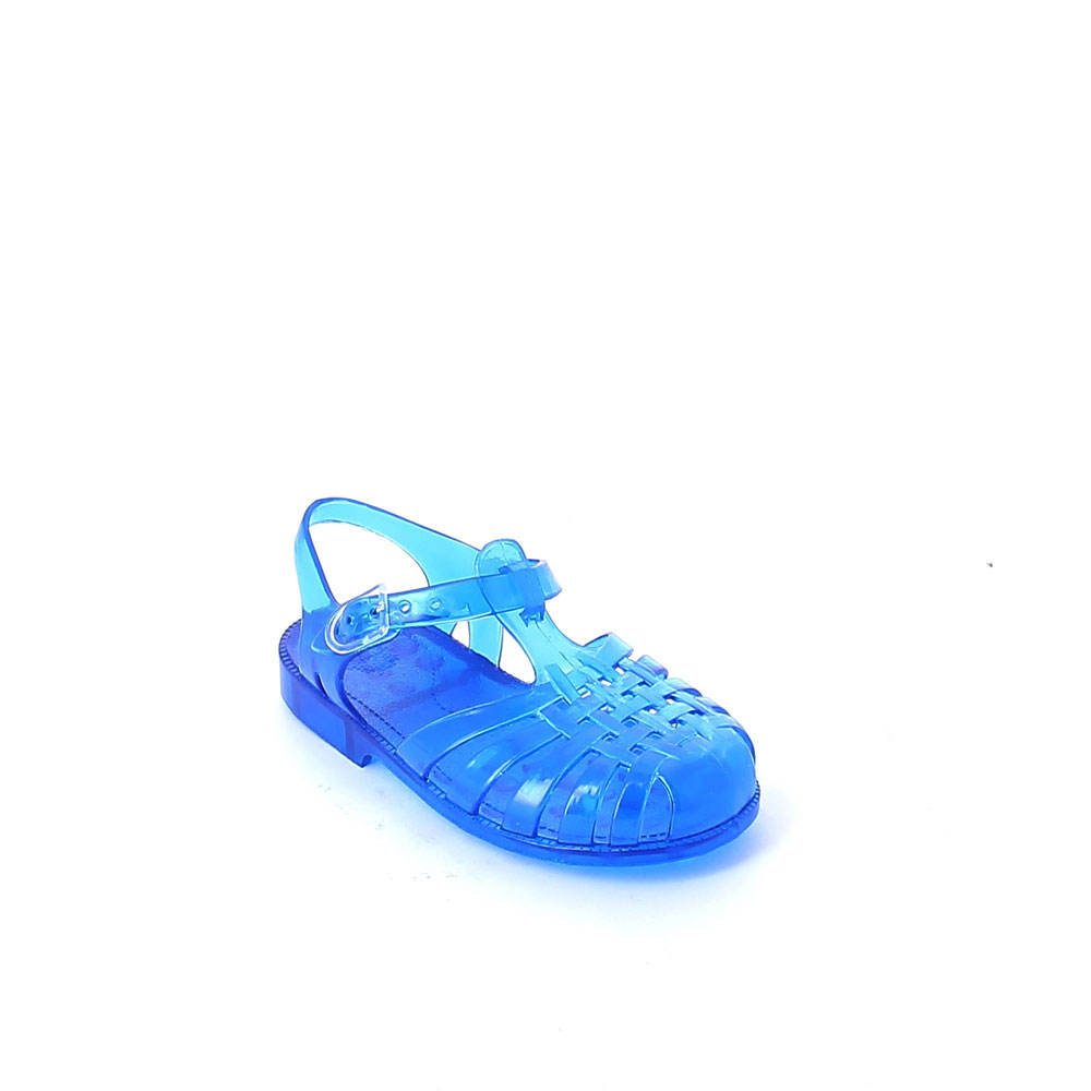 Solid colour pvc jelly sandal with bright effect