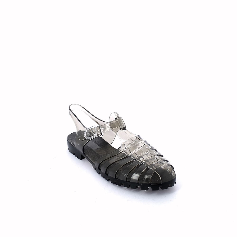 Sandalo in pvc monocolore finitura lucida