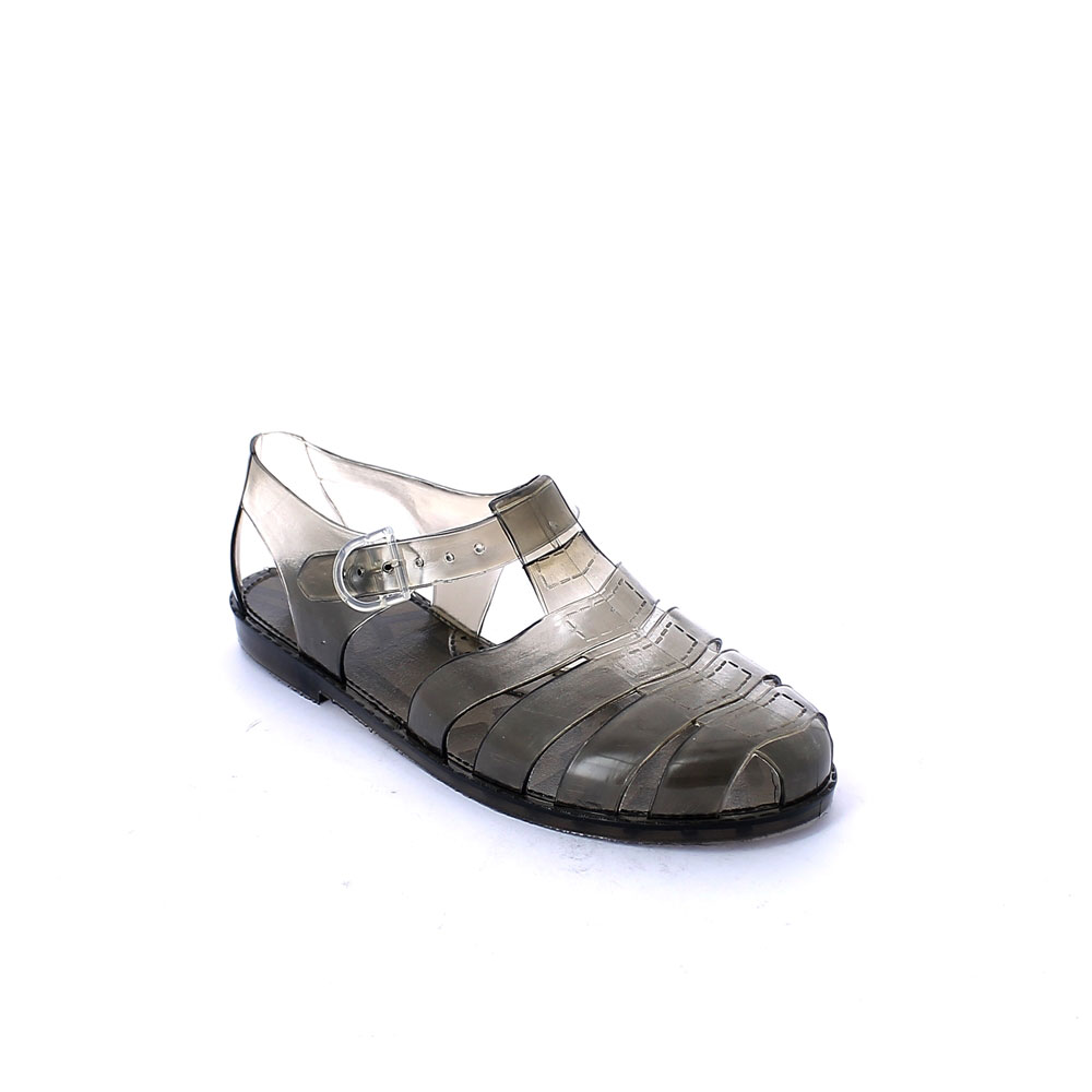 Sandalo in pvc lucido monocolore