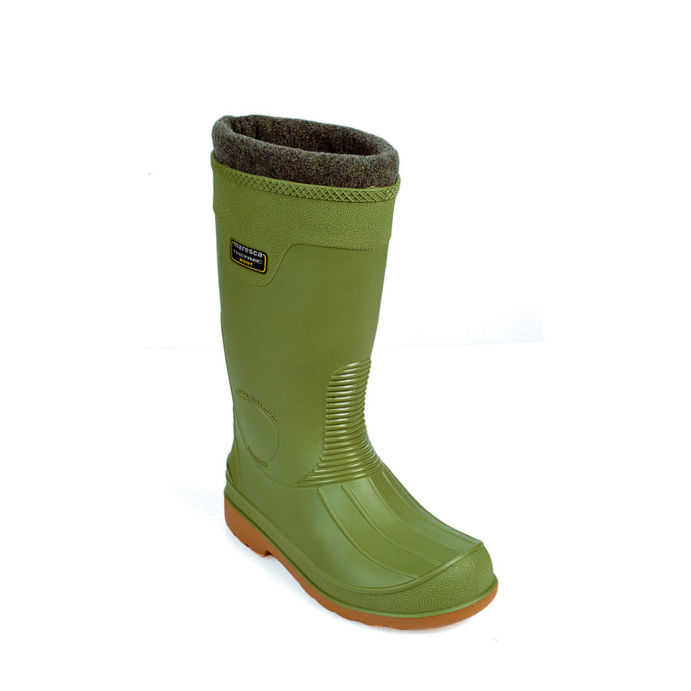 Pvc knee Boot , equipped with a very warm extractable insock with termic effect